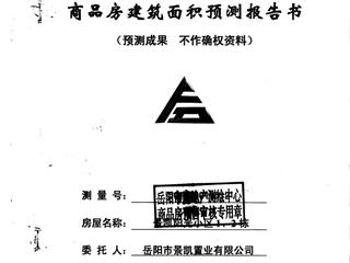 岳陽市商品房建筑面積預(yù)測報告書