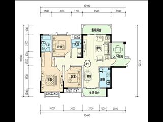 外灘花園戶型圖4