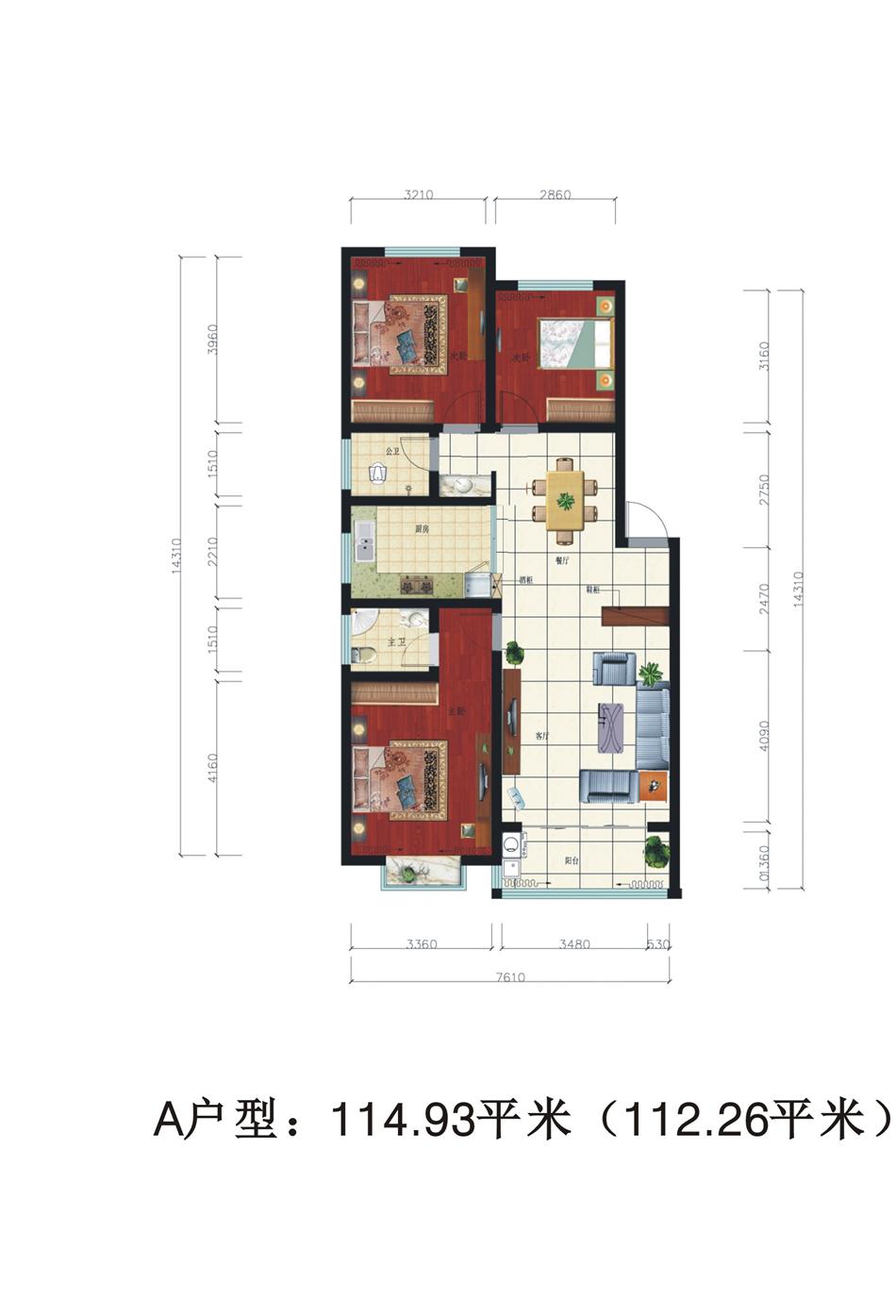 君山區(qū)良心堡鎮(zhèn)團(tuán)結(jié)小區(qū)戶型圖1